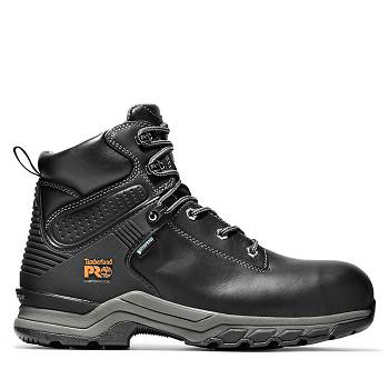 Timberland Férfi PRO Hypercharge 6" Comp Toe Vízálló Bakancs Fekete